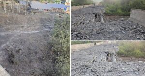 ទាហានថៃប្រើប្រាស់យន្តចម្បាំងហោះ F-16 ចំនួន ២គ្រឿង ទម្លាក់គ្រាប់បែកផ្តាច់ស្ពានជ័យជំនះ (ស្ពានមេទឹក) នៅភូមិសាស្រ្តថ្មដា